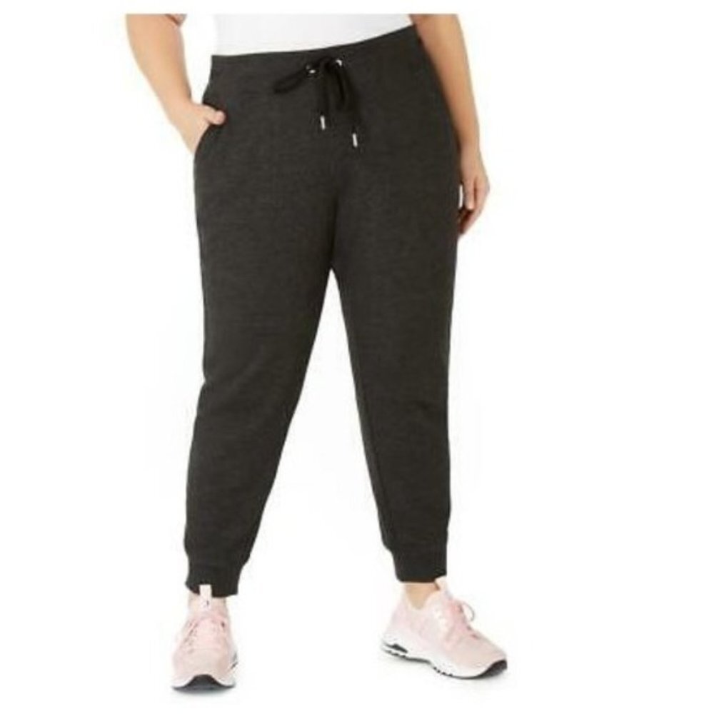 Calvin Klein Performance Plus Size Rib-Trim Jogger